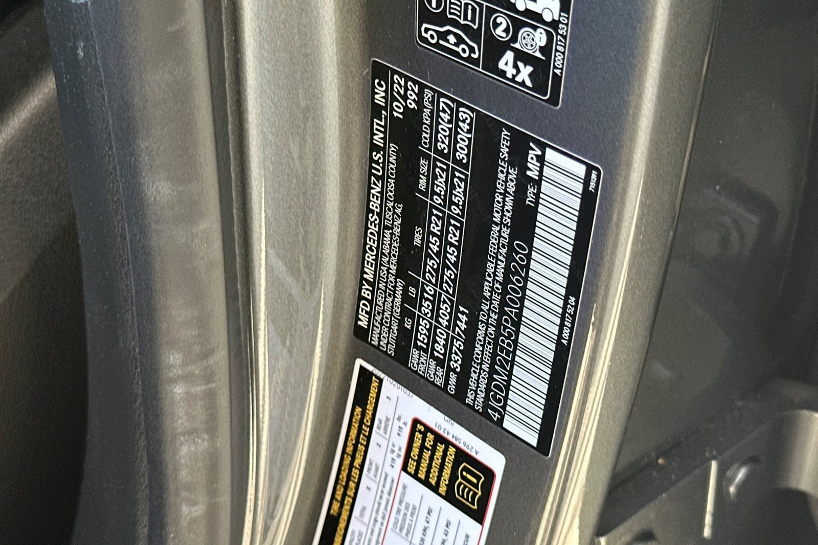 Certified 2023 Mercedes-Benz EQS 450+ 4MATIC SUV image 31