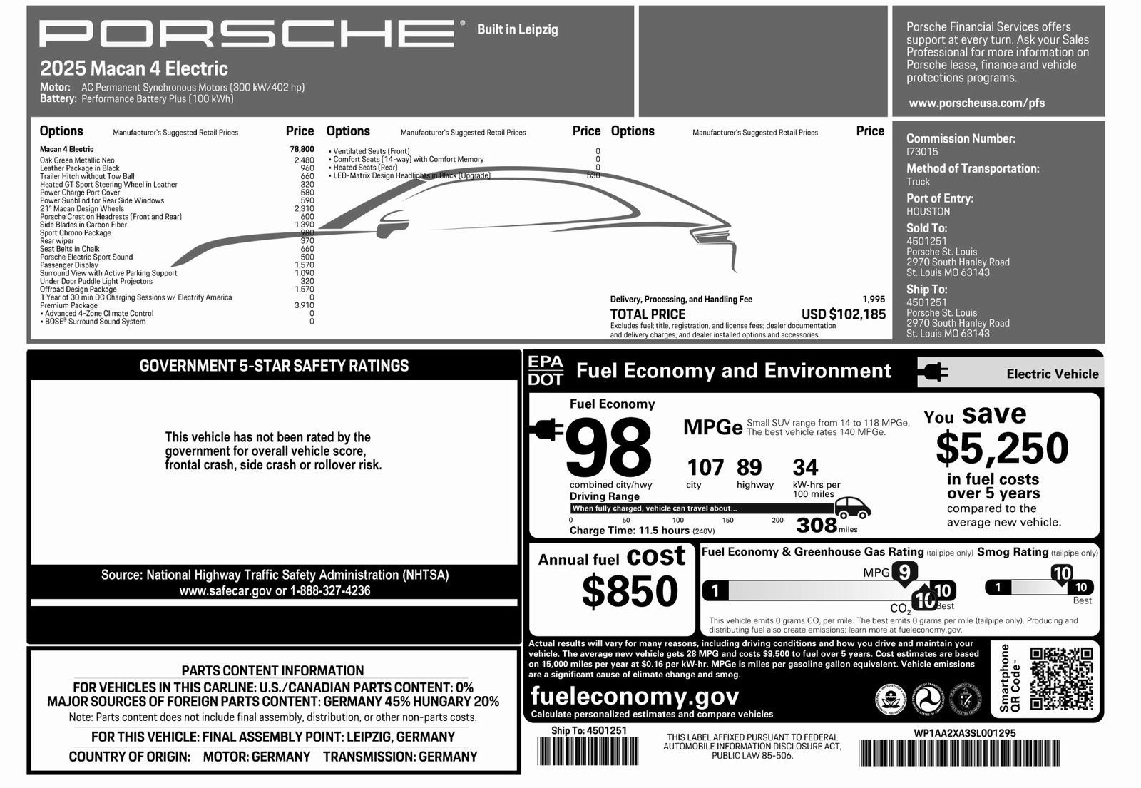 New 2025 Porsche Macan 4 Electric image 53