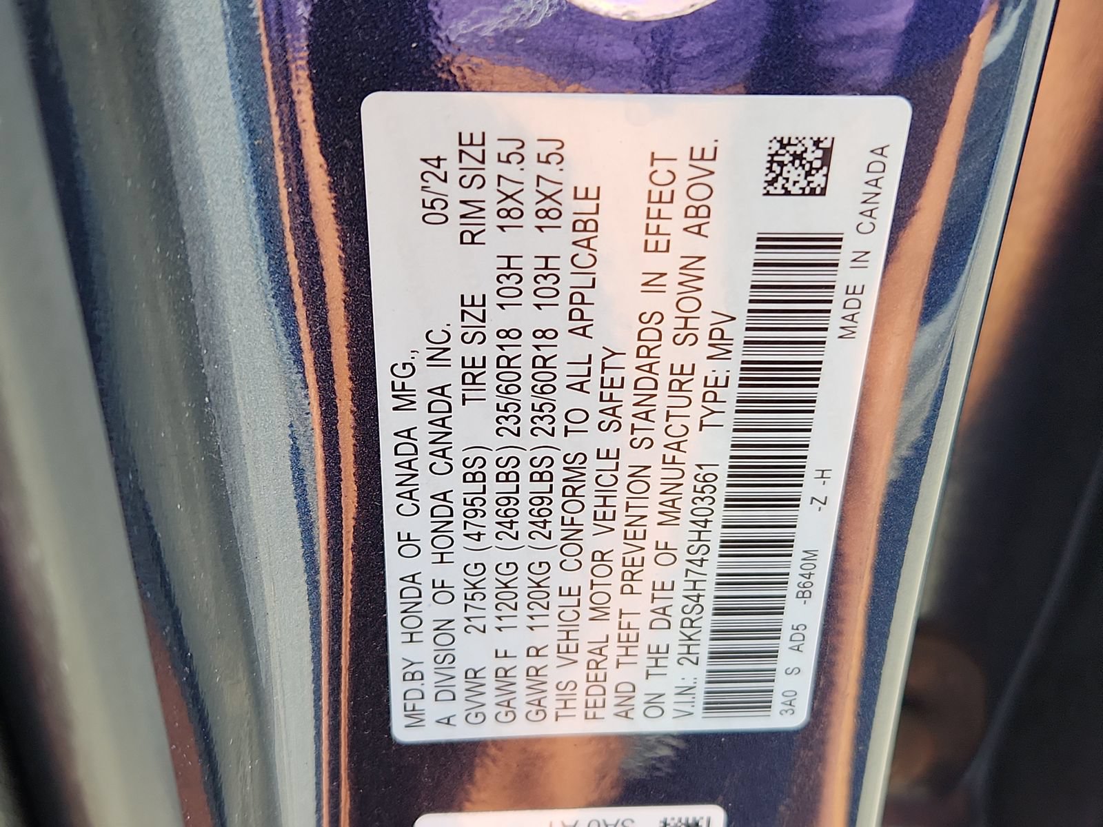Certified 2025 Honda CR-V EX-L image 18