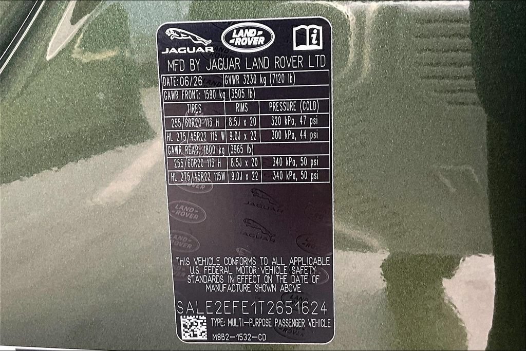 New 2026 Land Rover Defender 110 X-Dynamic SE AWD/4WD image 8