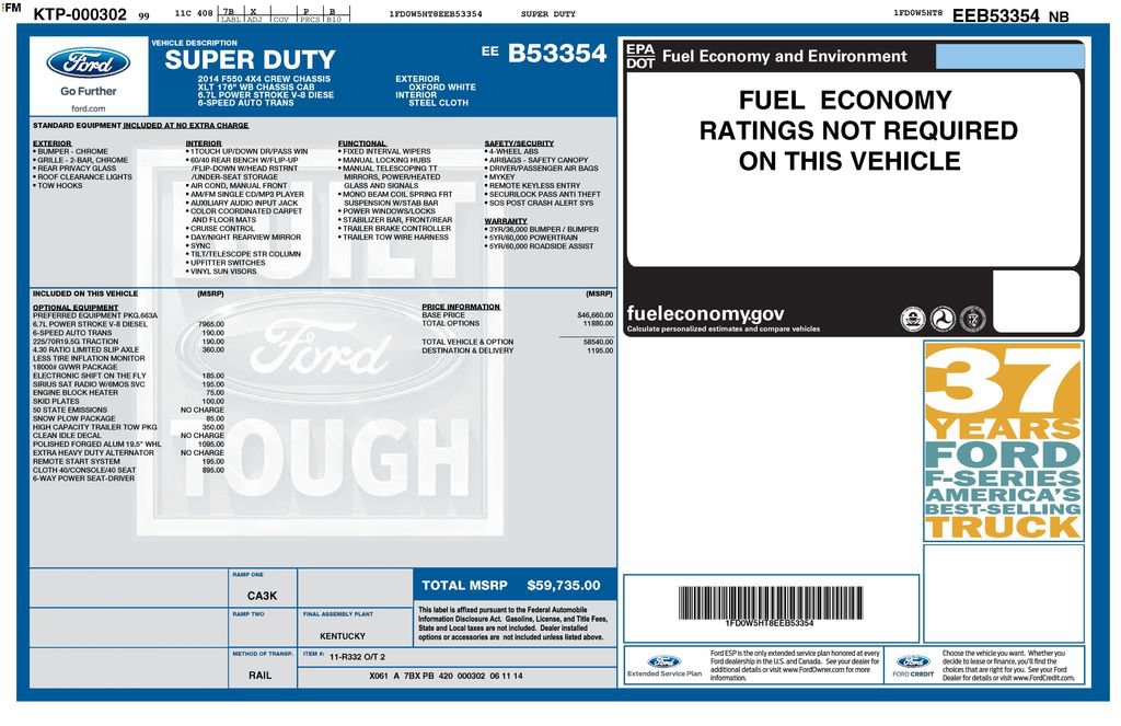 Used 2014 Ford F550 4x4 Crew Cab Super Duty image 2