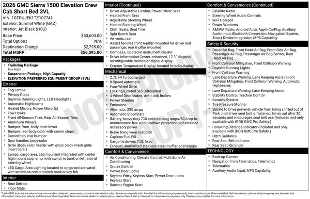 Certified 2026 GMC Sierra 1500 Elevation AWD/4WD image 6