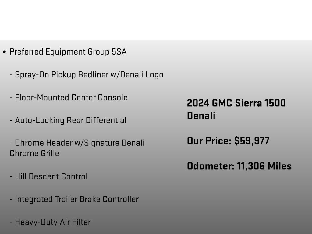 Used 2024 GMC Sierra 1500 Denali w/ Technology Package AWD/4WD image 18