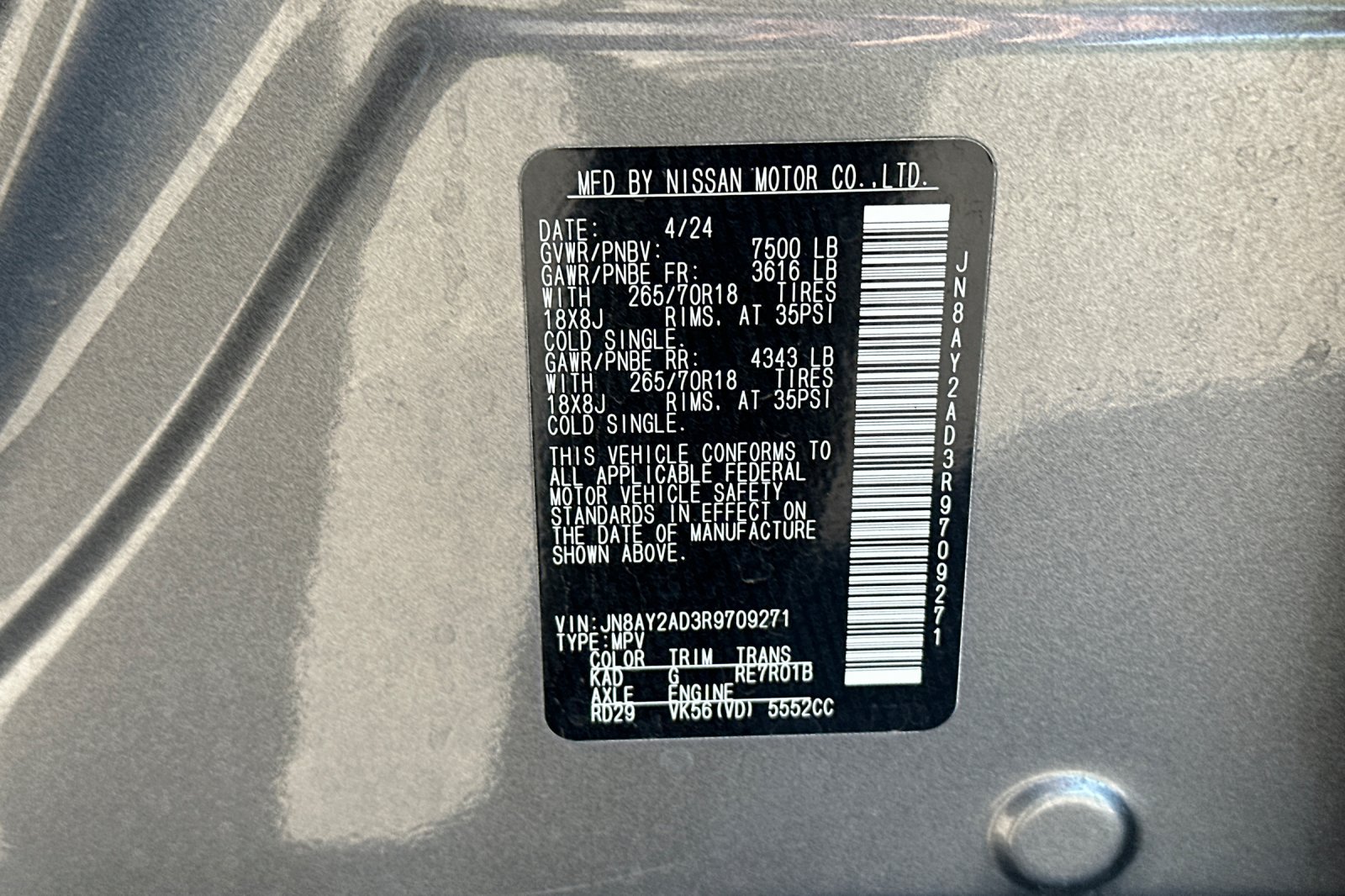 Certified 2024 Nissan Armada SV AWD/4WD image 30