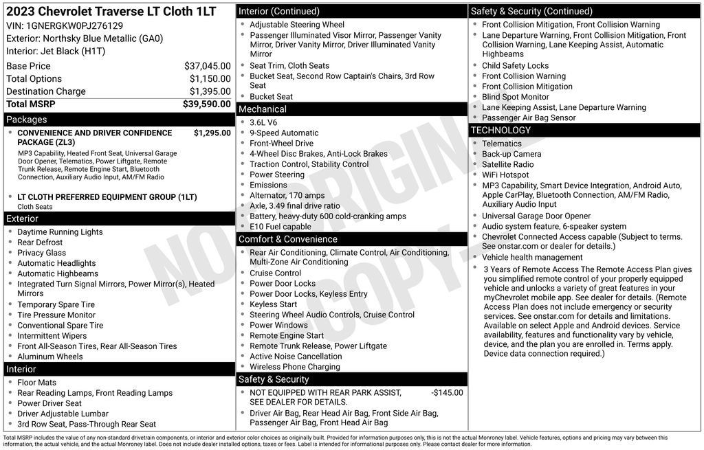 Used 2023 Chevrolet Traverse LT FWD image 6