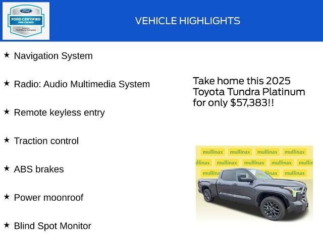 Used 2025 Toyota Tundra Platinum AWD/4WD image 18