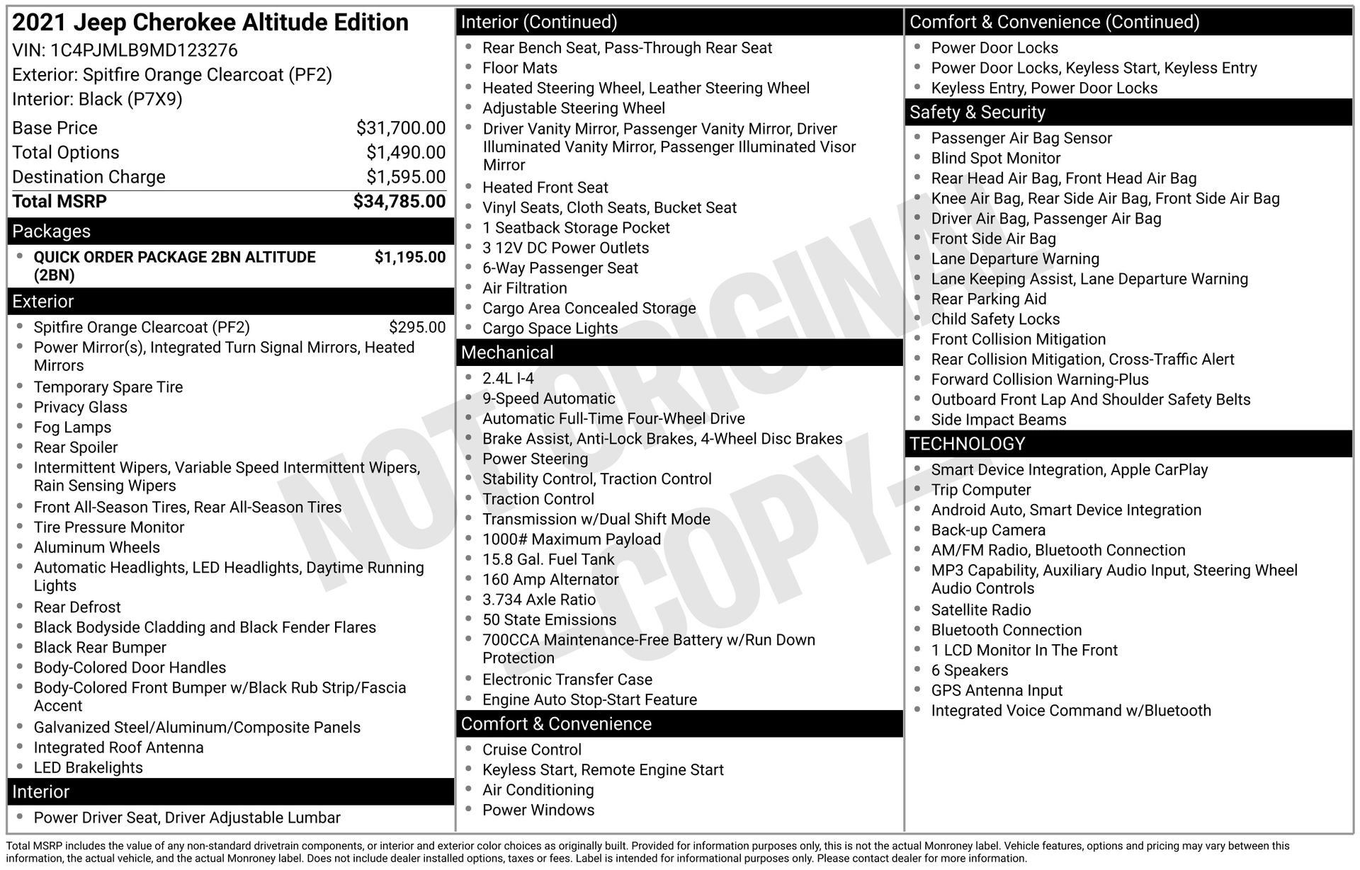 Used 2021 Jeep Cherokee Latitude Plus AWD/4WD image 4