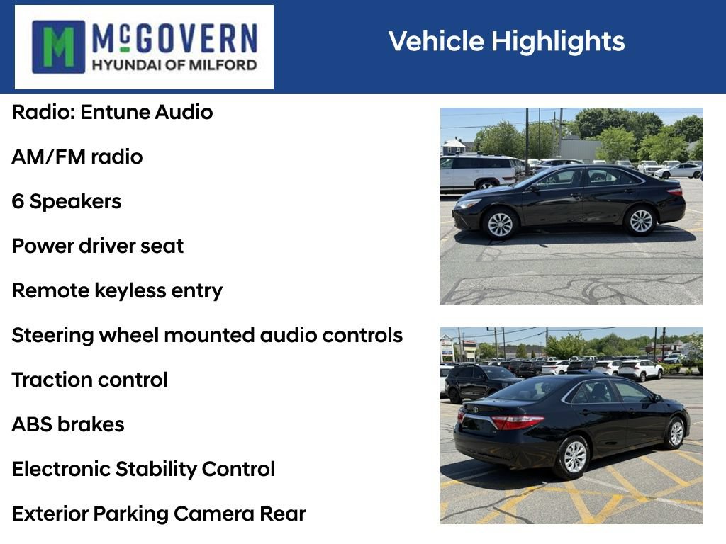 Used 2015 Toyota Camry LE FWD image 4