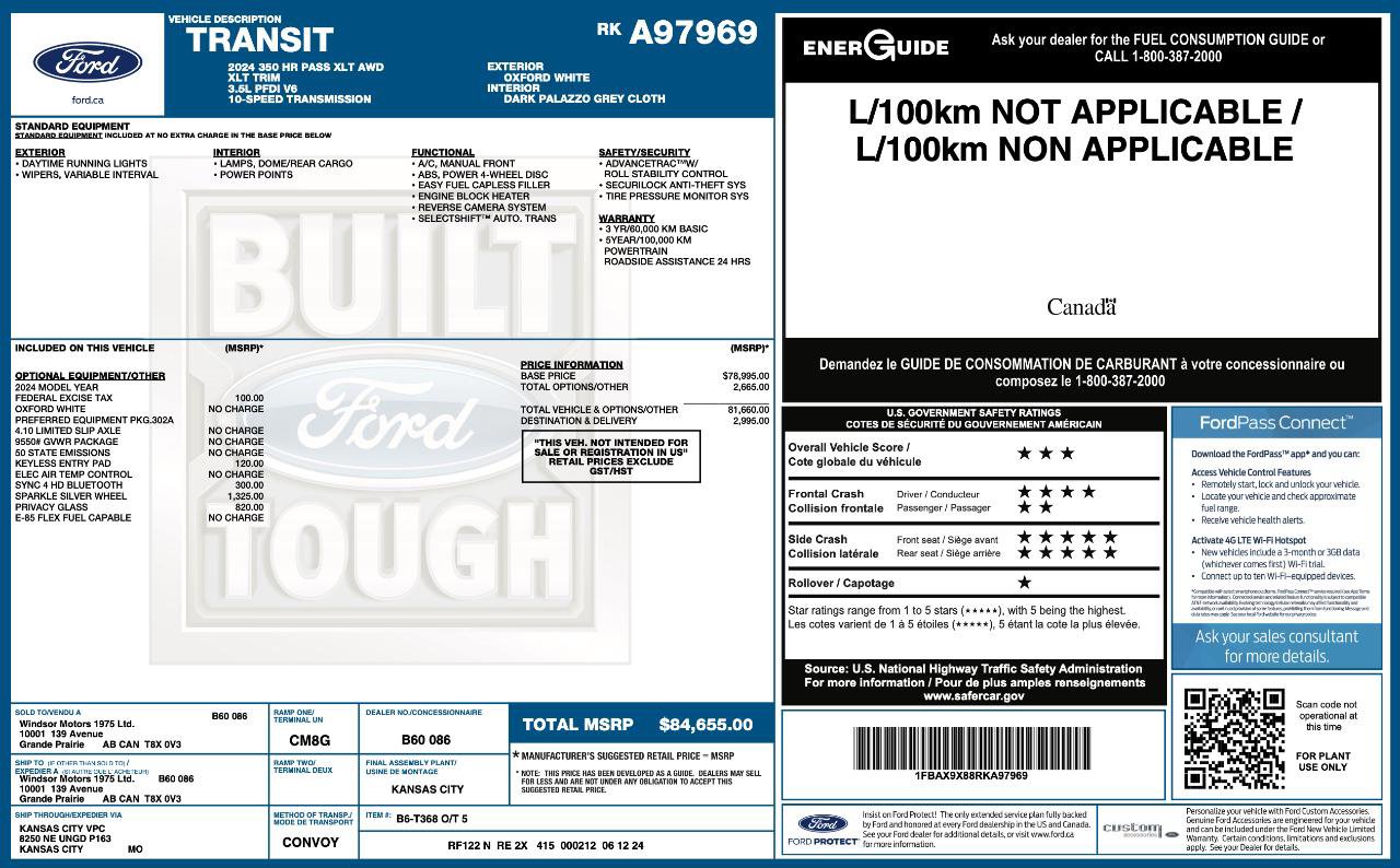 Used 2024 Ford Transit 350 XLT image 9