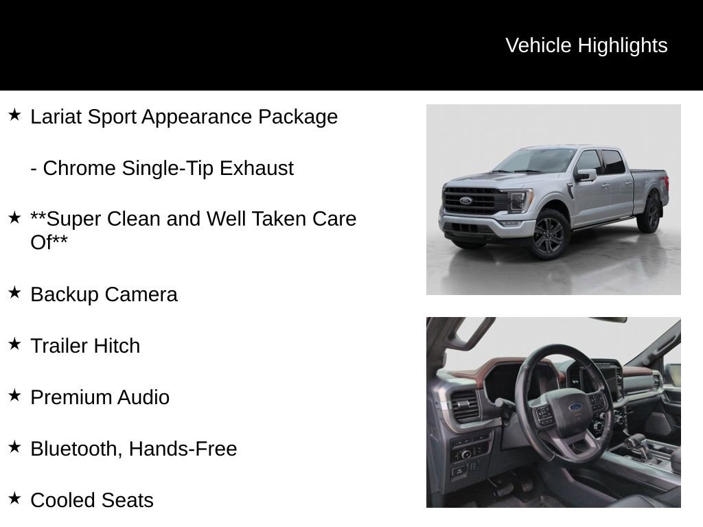 Certified 2023 Ford F150 Lariat w/ Equipment Group 502A High image 21