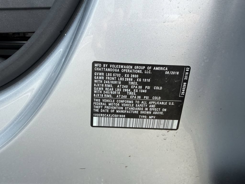 Used 2018 Volkswagen Atlas SE FWD image 27