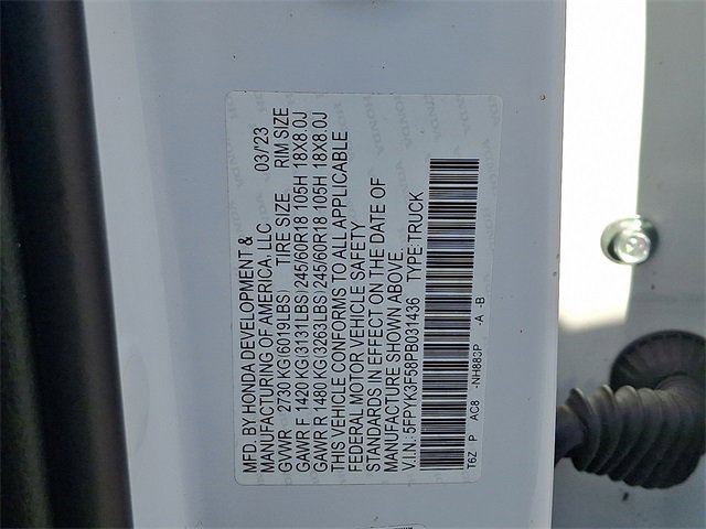 Used 2023 Honda Ridgeline RTL image 27