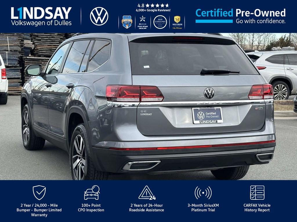 Certified 2022 Volkswagen Atlas SE image 5