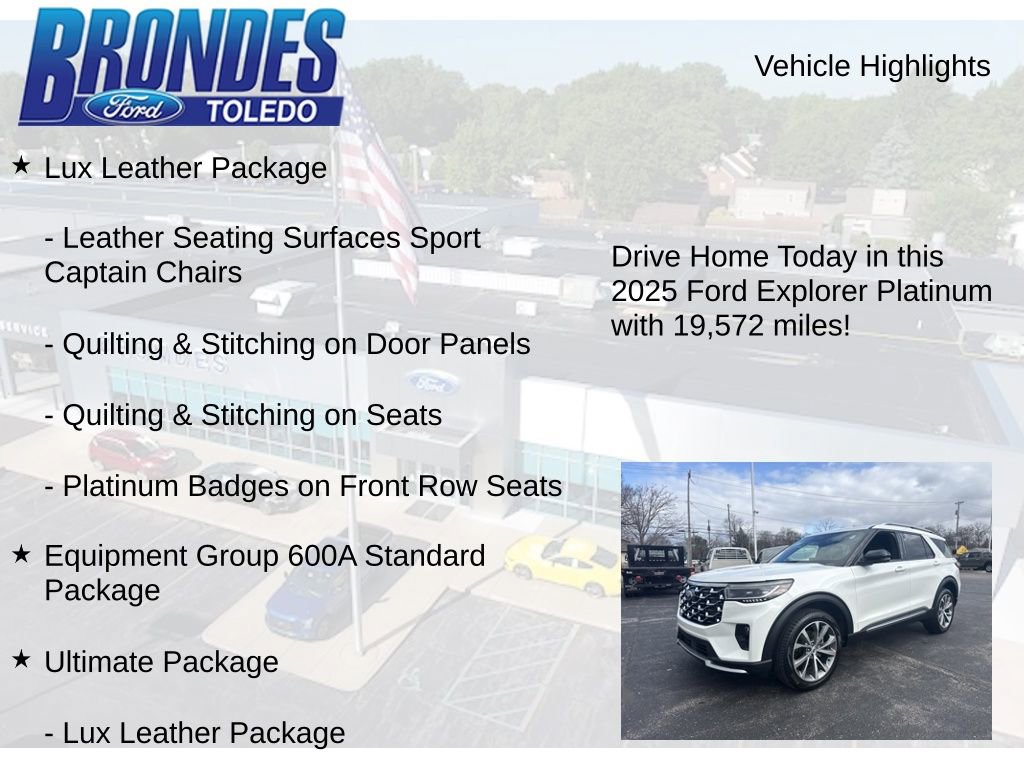 Used 2025 Ford Explorer Platinum w/ Ultimate Package AWD/4WD image 5