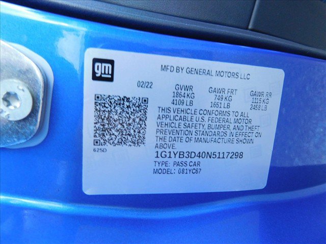 Used 2022 Chevrolet Corvette Stingray Preferred Conv w/ 2LT RWD image 29