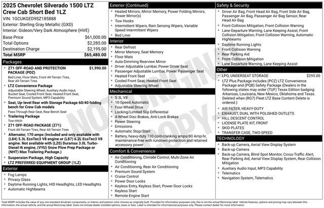 Used 2025 Chevrolet Silverado 1500 LTZ AWD/4WD image 28