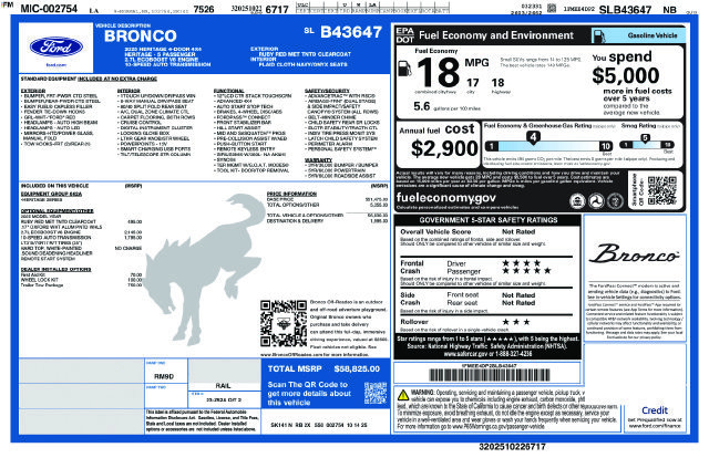 Used 2025 Ford Bronco Heritage Edition AWD/4WD image 32