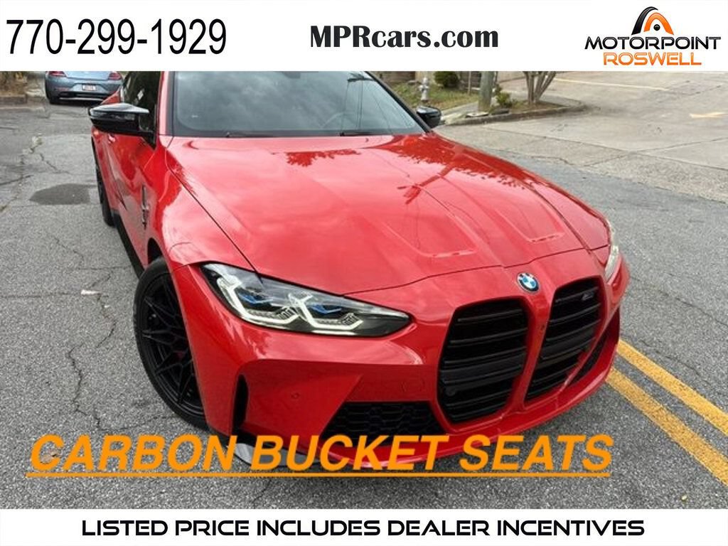 Used 2021 BMW M4 Competition w/ Executive Package RWD image 1