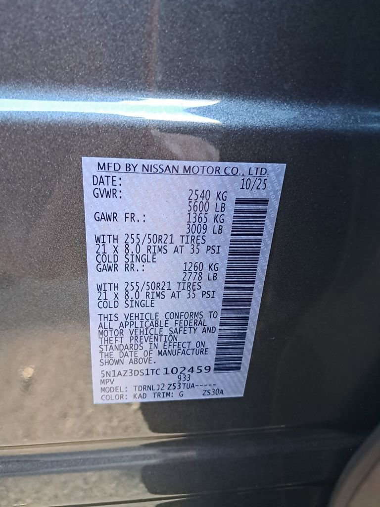New 2026 Nissan Murano Platinum w/ Cargo Package AWD/4WD image 31