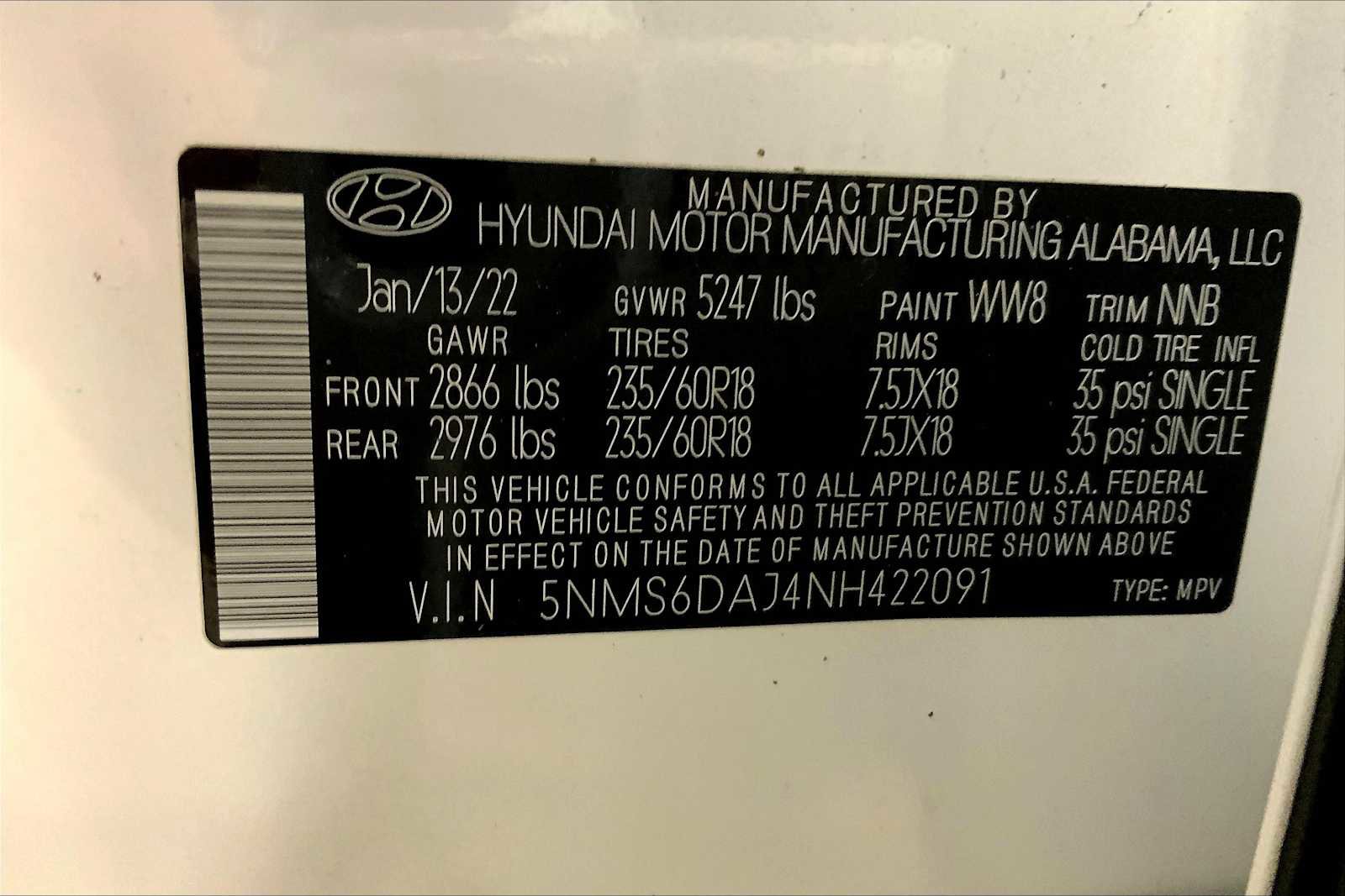 Used 2022 Hyundai Santa Fe SEL w/ Convenience Package image 33