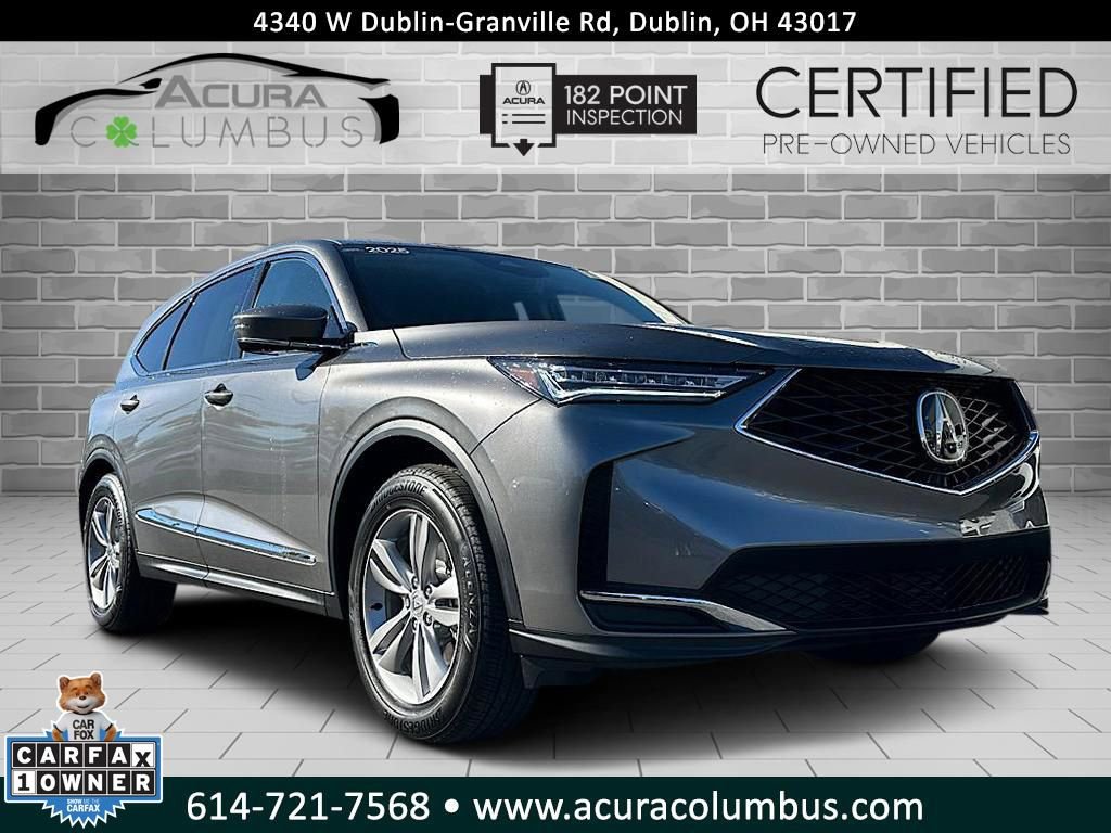 Certified 2025 Acura MDX SH-AWD image 1