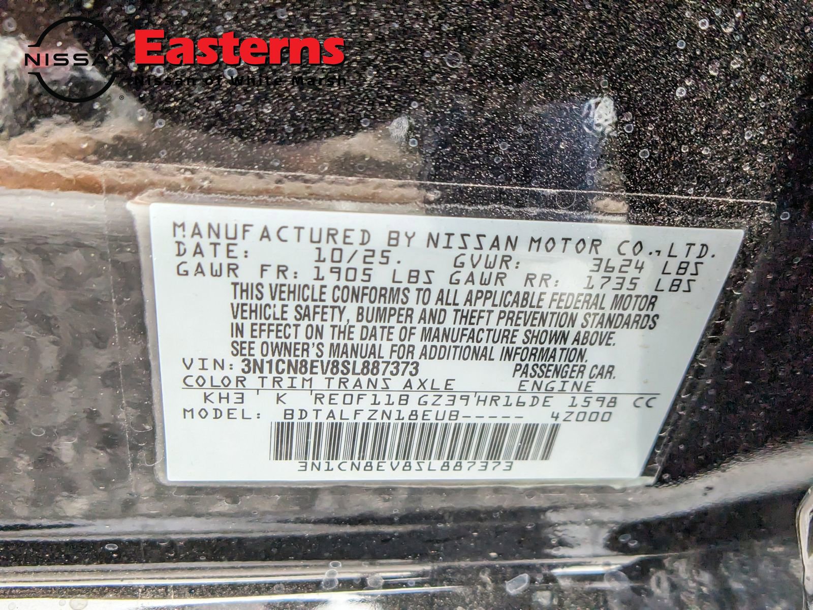 New 2025 Nissan Versa SV w/ Trunk Package image 28