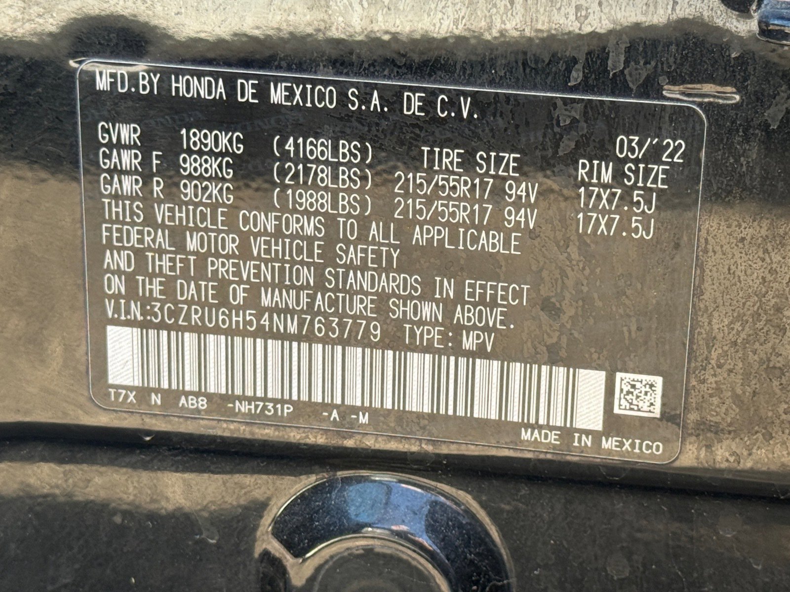 Used 2022 Honda HR-V EX image 8