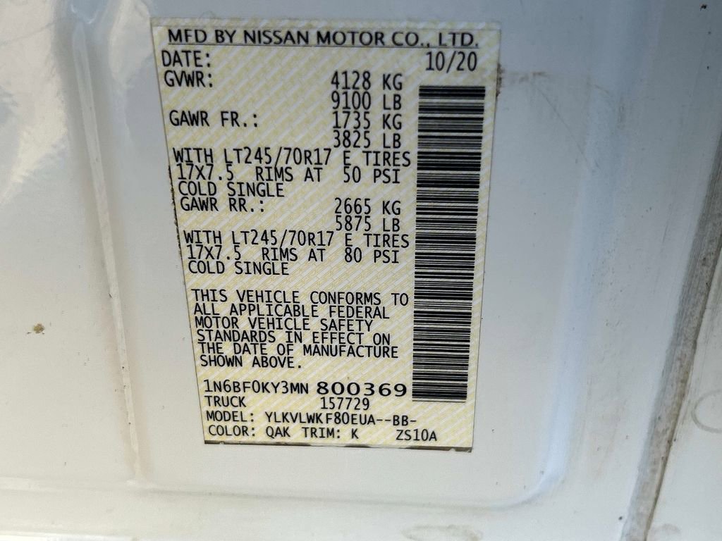 Used 2021 Nissan NV 2500 S RWD image 32