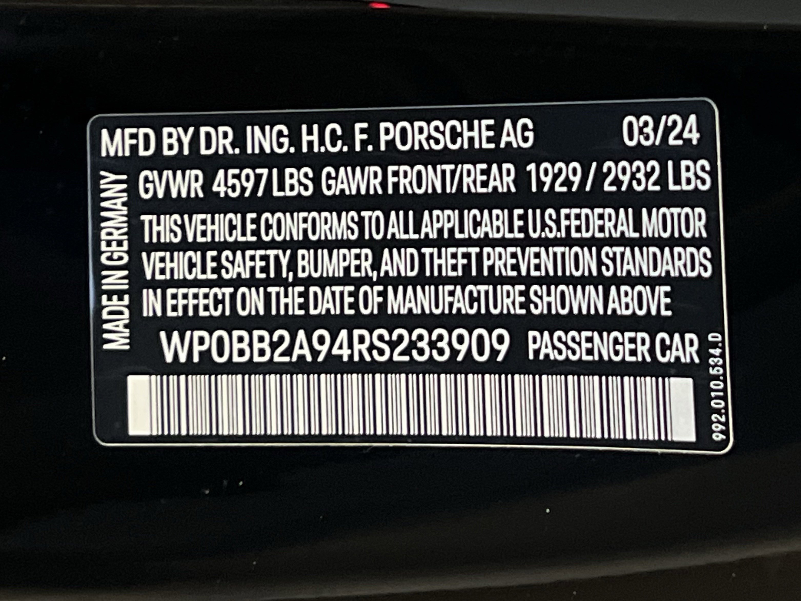 Certified 2024 Porsche 911 Targa 4S image 25
