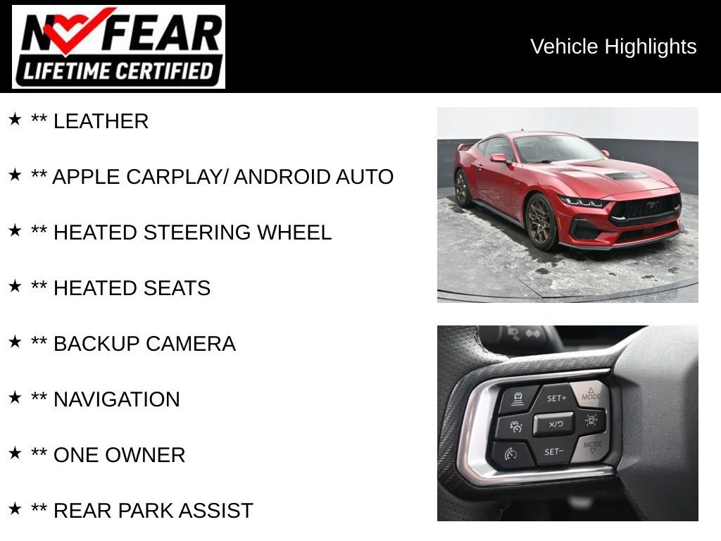 Used 2024 Ford Mustang GT Premium w/ GT Performance Package image 2