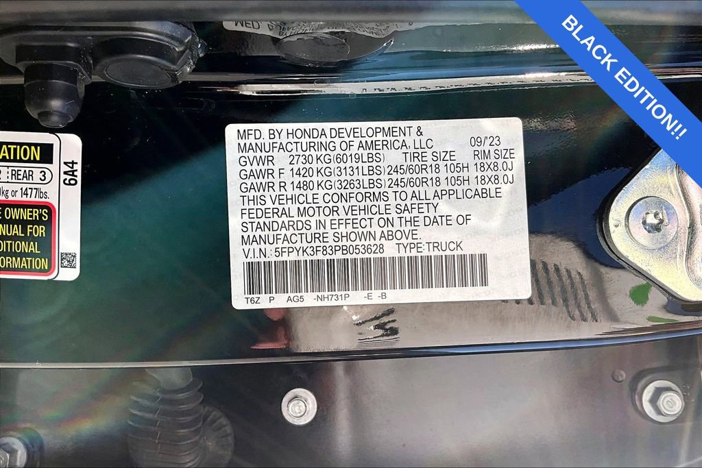 Used 2023 Honda Ridgeline Black Edition image 42
