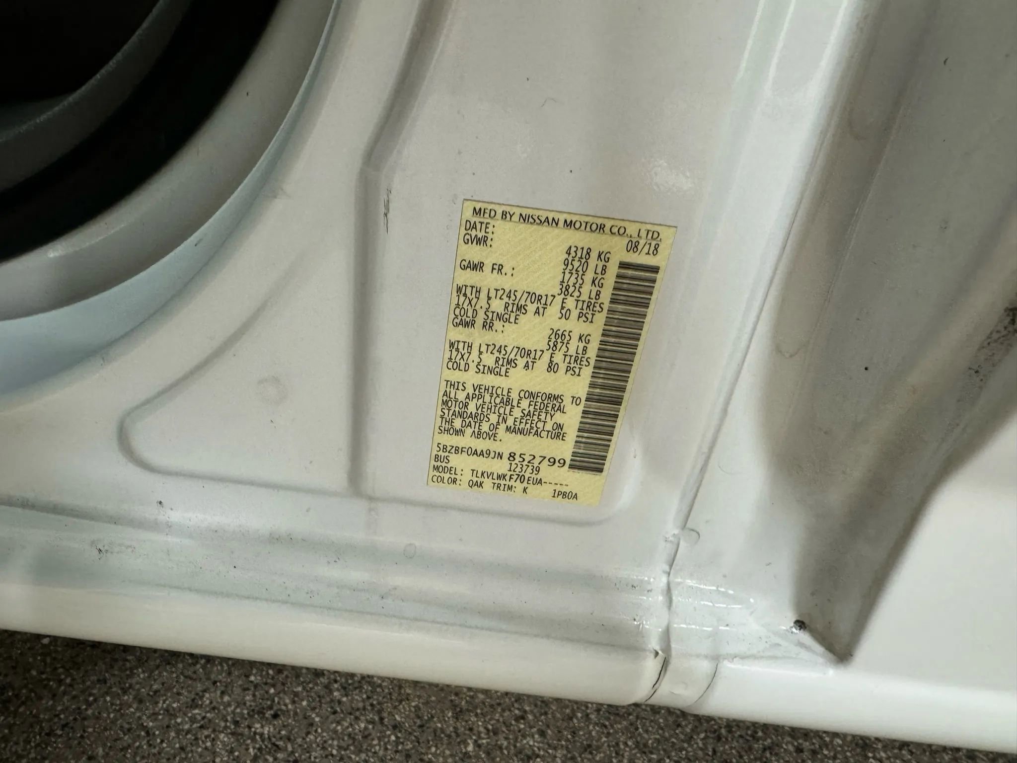 Used 2018 Nissan NV 3500 S image 66