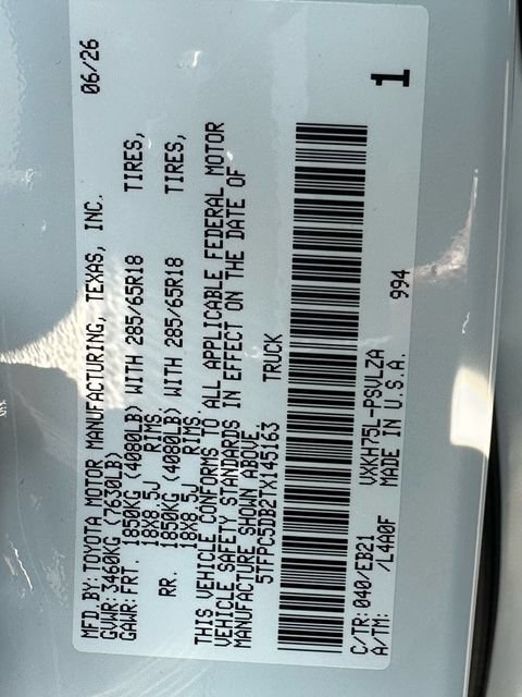 New 2026 Toyota Tundra TRD Pro AWD/4WD image 30