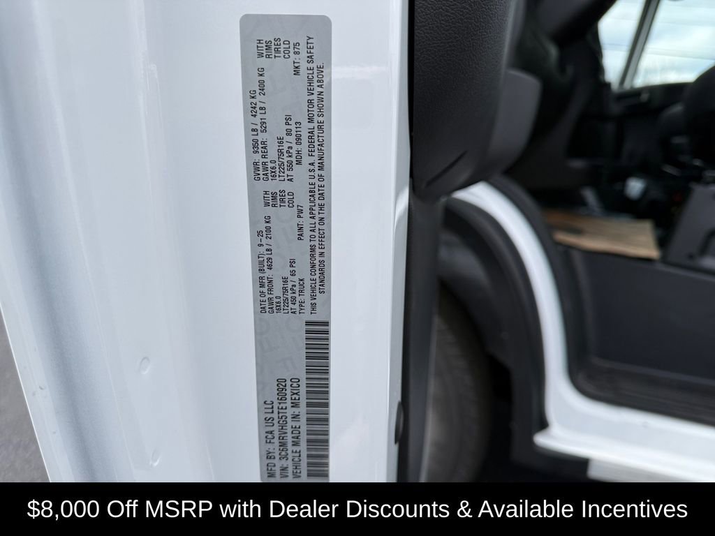 New 2026 RAM ProMaster 3500 w/ Premium Convenience Group FWD image 24