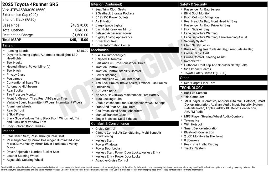 Certified 2025 Toyota 4Runner SR5 AWD/4WD image 33