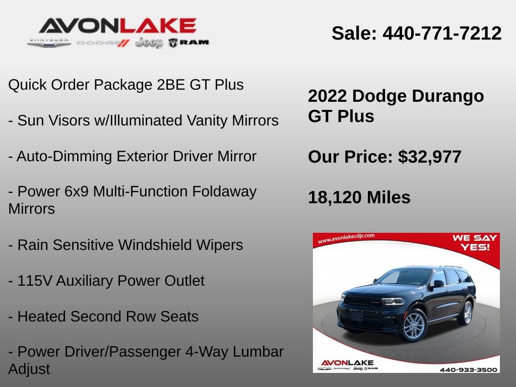 Used 2022 Dodge Durango GT image 12