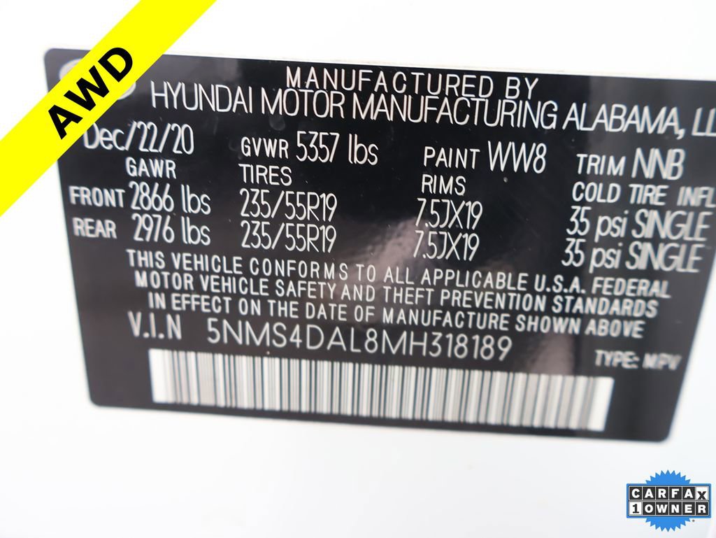 Used 2021 Hyundai Santa Fe Limited image 43