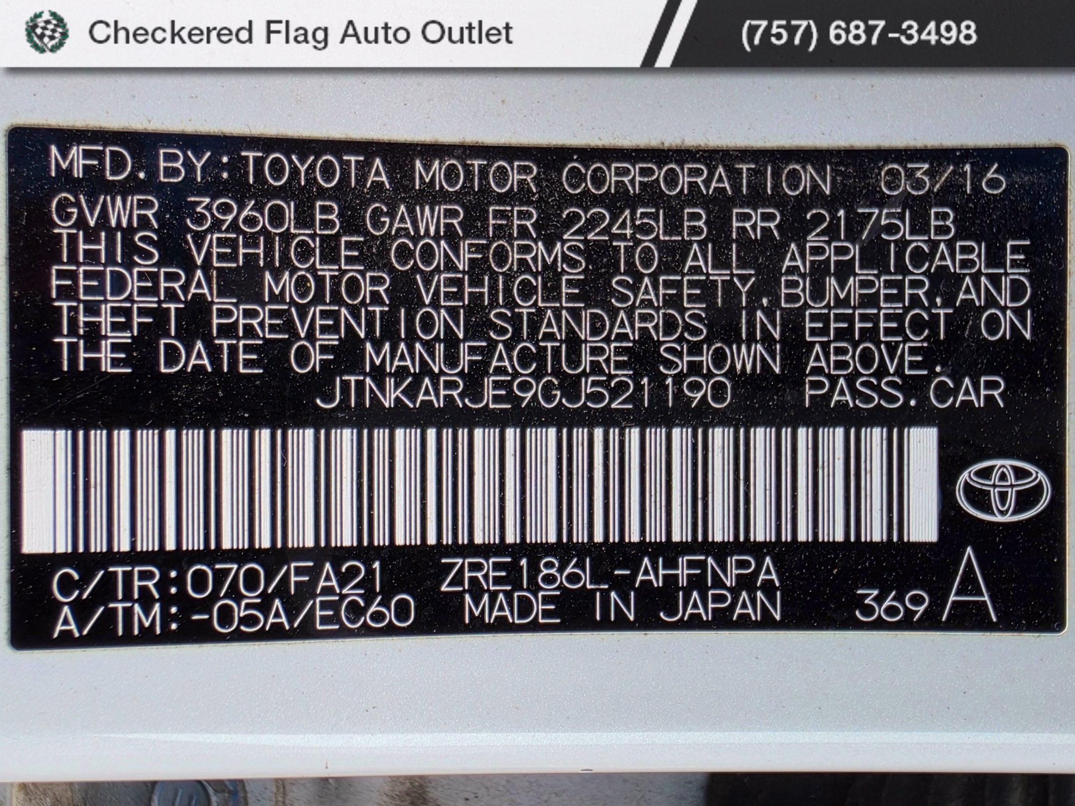 Used 2016 Scion iM FWD image 20