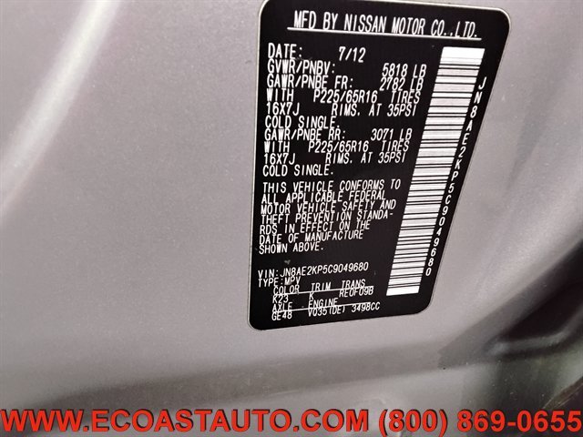 Used 2012 Nissan Quest SV w/ Value Cargo Pkg FWD image 19