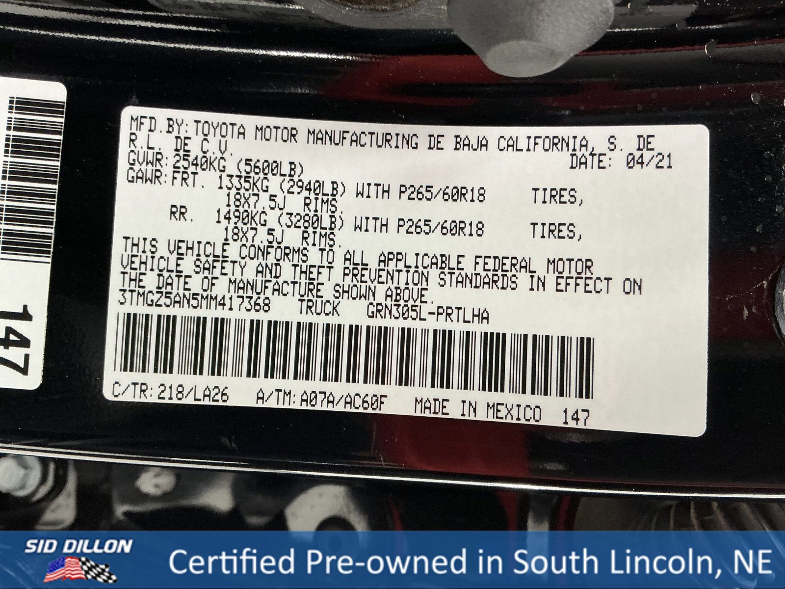 Used 2021 Toyota Tacoma Limited w/ Nightshade Package image 15