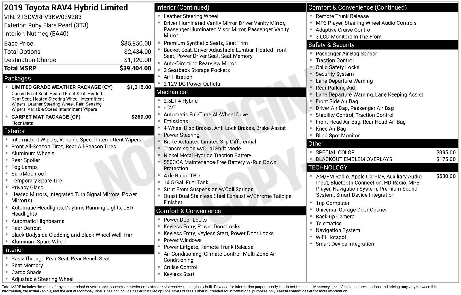 Used 2019 Toyota RAV4 Limited w/ Limited Grade Weather Package image 6