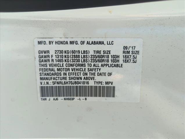 Certified 2018 Honda Odyssey EX-L image 14