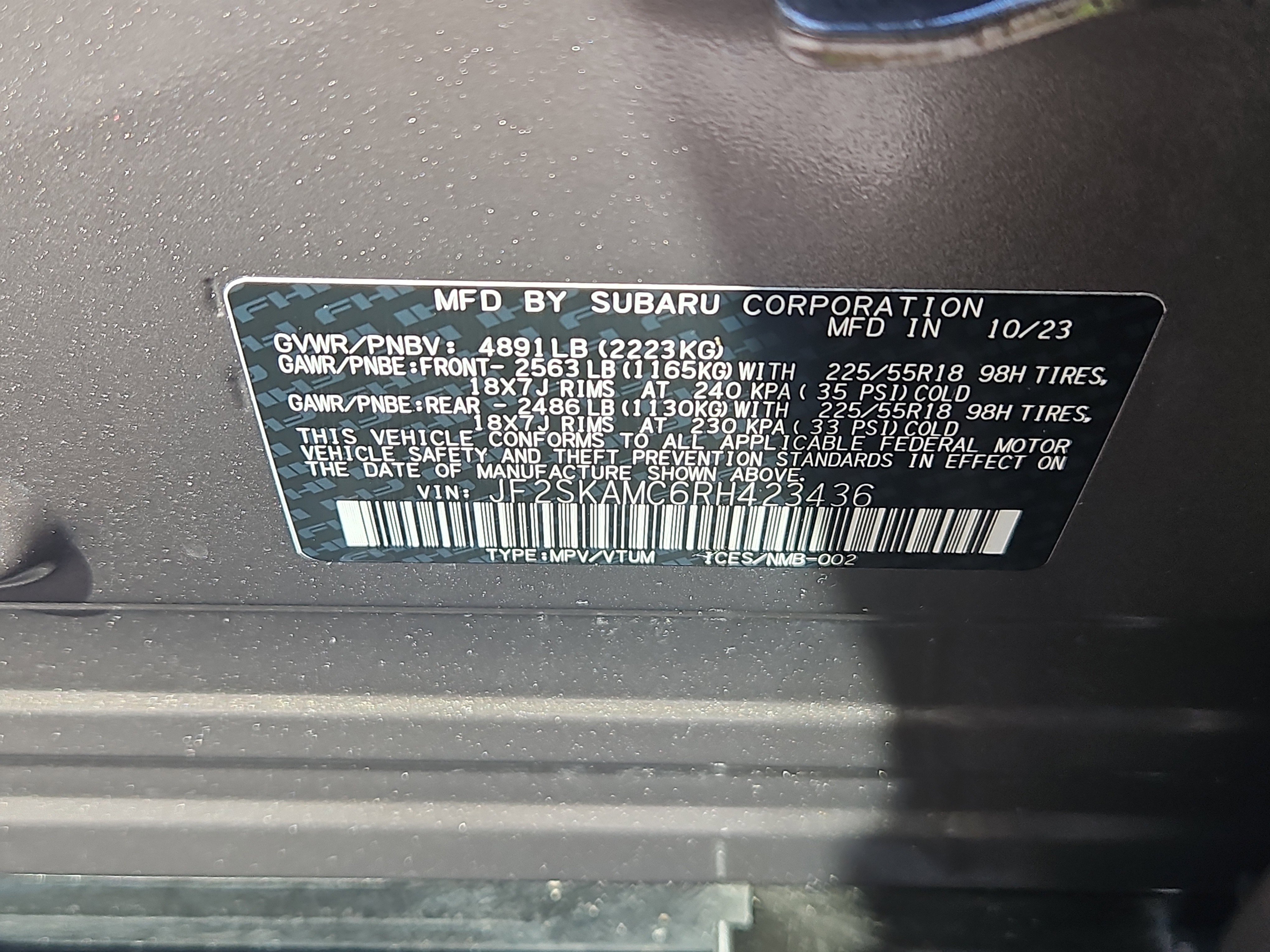 Certified 2024 Subaru Forester Touring AWD/4WD image 7