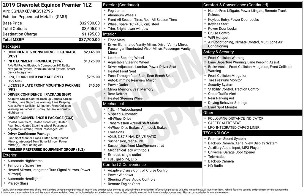 Certified 2019 Chevrolet Equinox Premier image 6