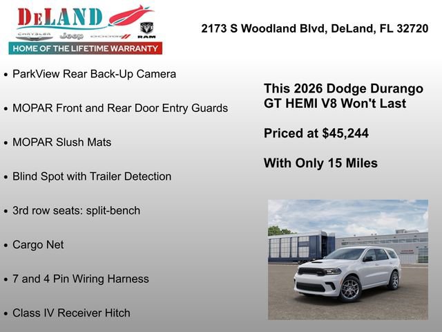 New 2026 Dodge Durango GT image 18