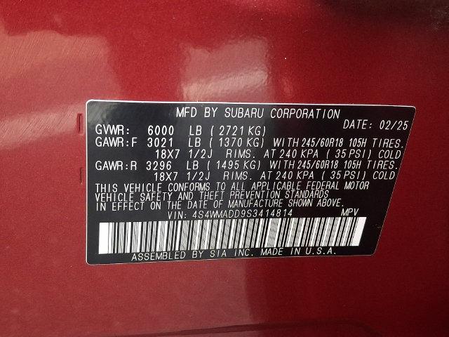 Used 2025 Subaru Ascent Premium AWD/4WD image 27