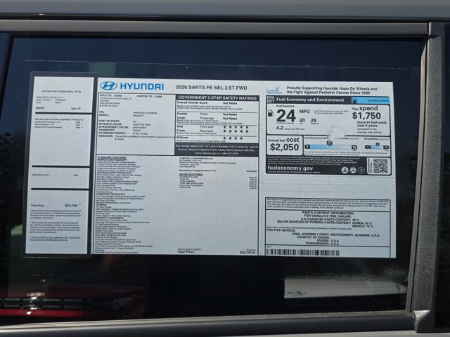 New 2026 Hyundai Santa Fe SEL image 18