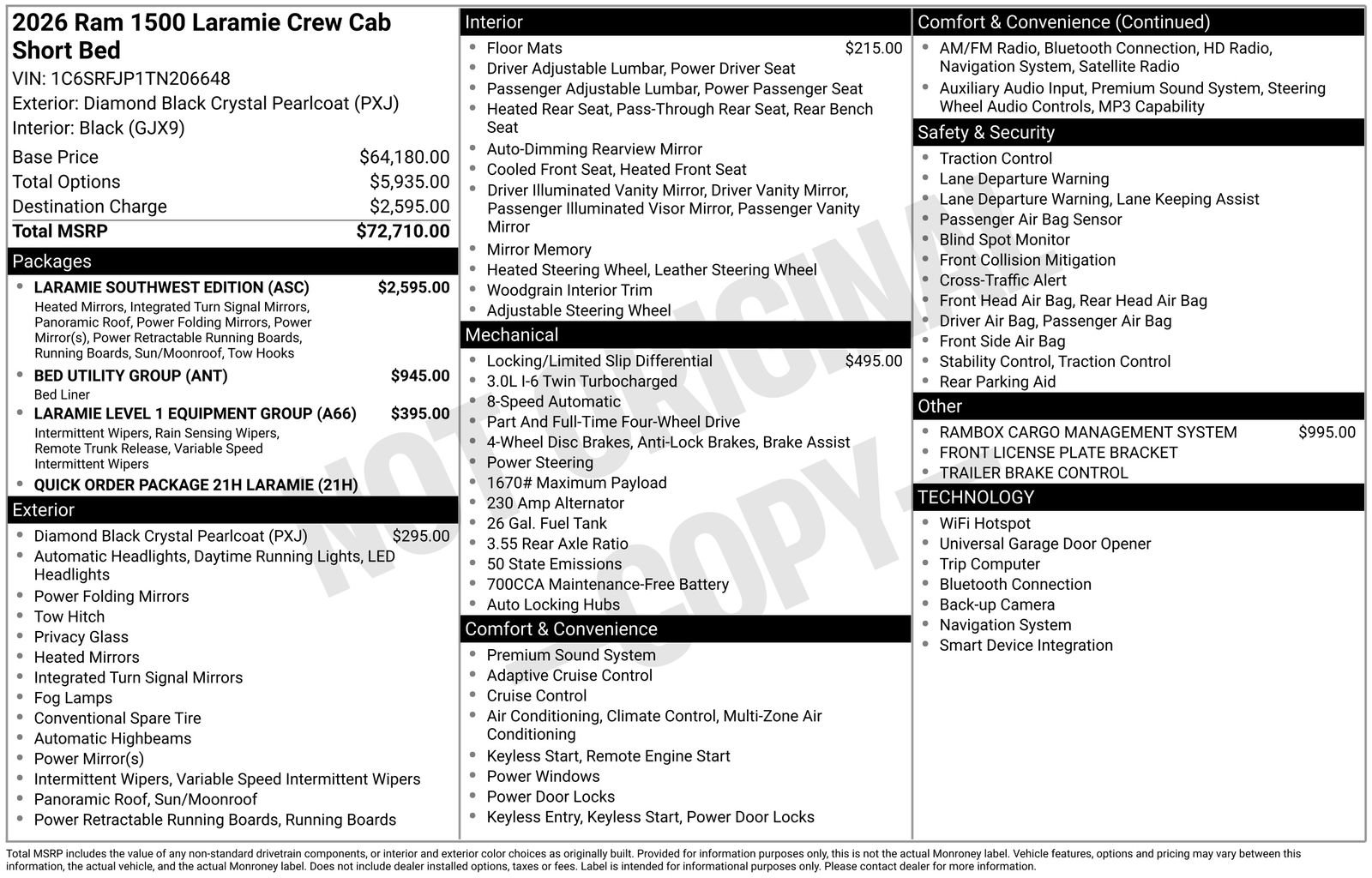 New 2026 RAM 1500 Laramie w/ Laramie Southwest Edition image 27