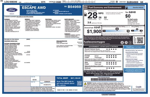 New 2025 Ford Escape Active w/ Active Premium Tech Pack image 33