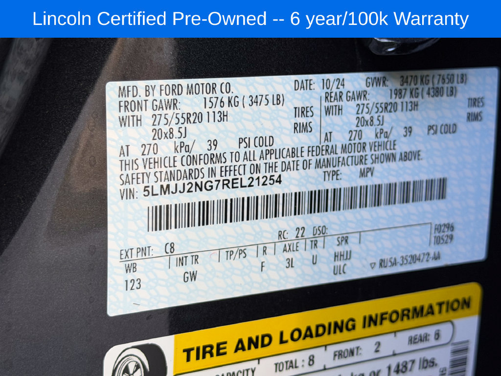 Certified 2024 Lincoln Navigator Premiere AWD/4WD image 32